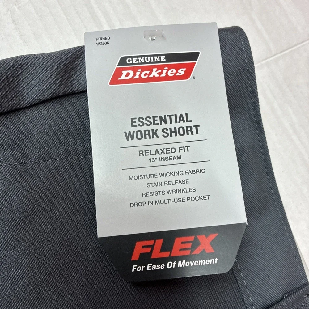Dickies Essential Work Shorts Men's Size 44 Gray Flex Relaxed Fit 13